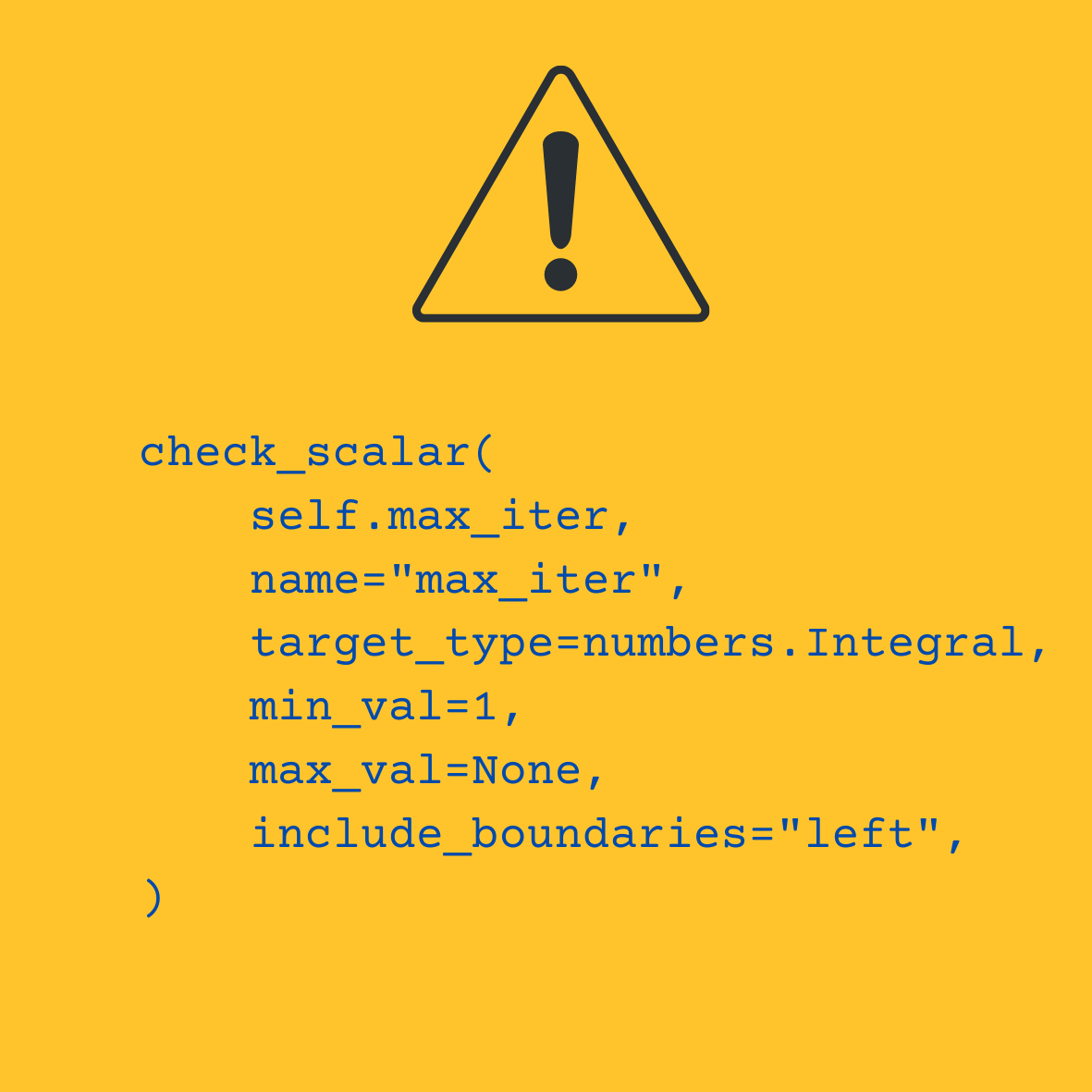 Example of check_scalar Function Contribution in scikit-learn